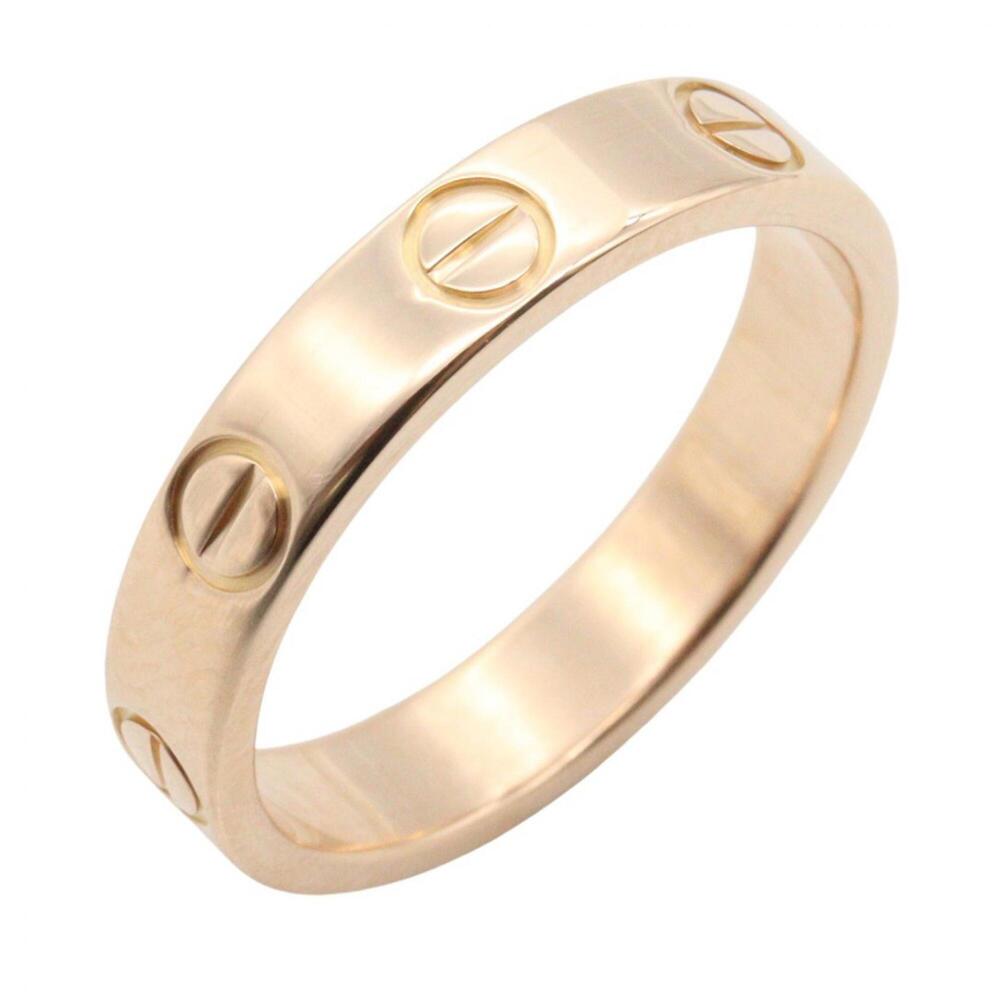 Cartier Mini Love Ring, 18K Pink Gold (PG), Men's/Women's, Tone, B4085200